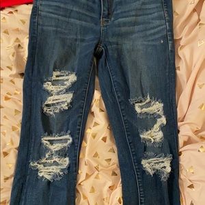 American eagle distressed jeggings